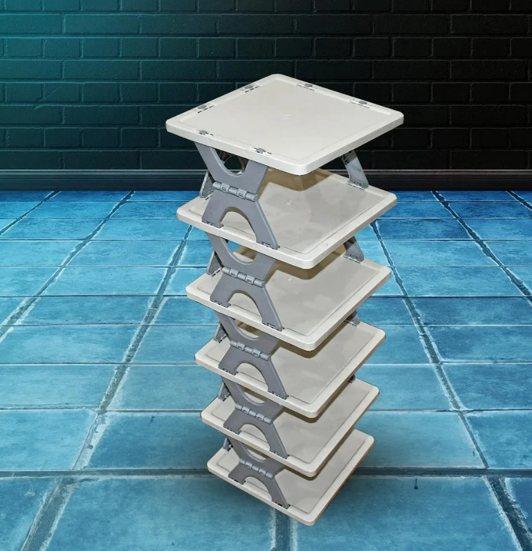 Smart Foldable Shoe Rack Shelf - 6 Layer