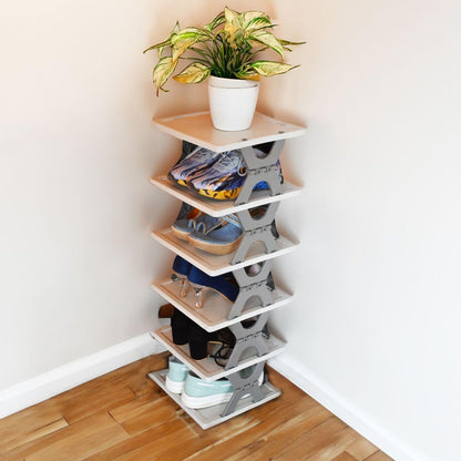 Smart Foldable Shoe Rack Shelf - 6 Layer