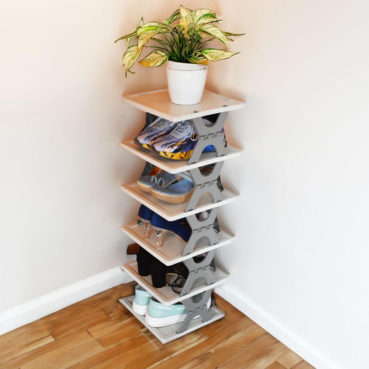 Smart Foldable Shoe Rack Shelf - 6 Layer