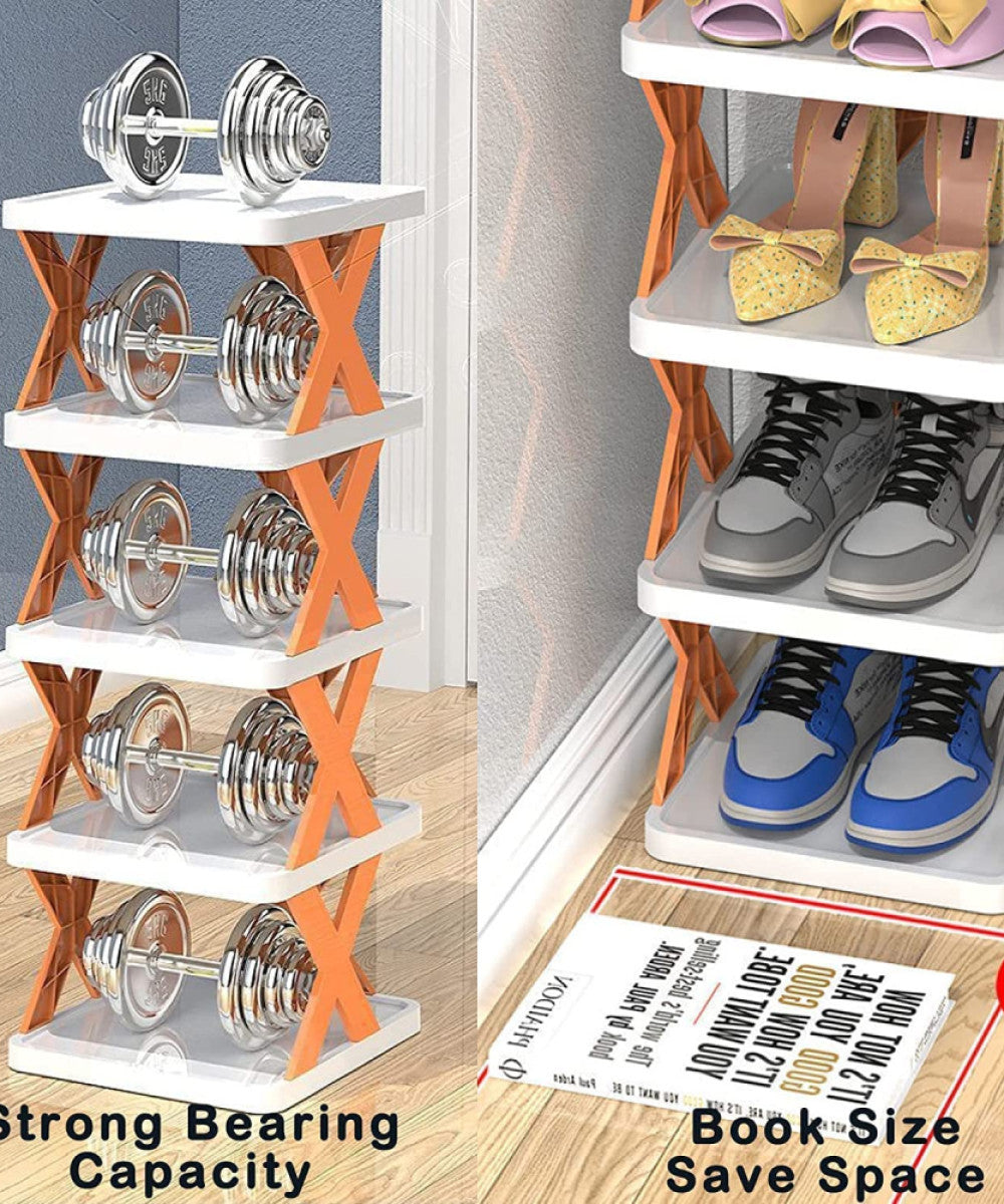 Smart Foldable Shoe Rack Shelf - 6 Layer